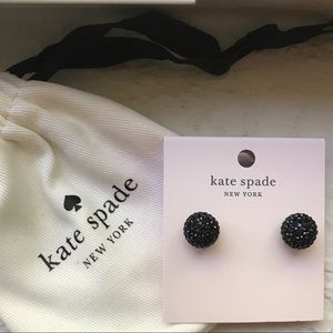 Black Kate Spade Studs